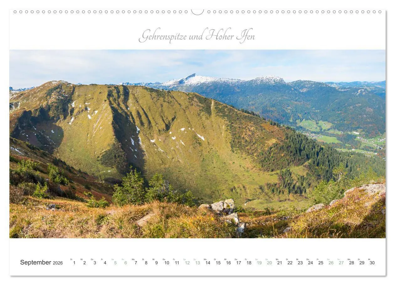 Bild: 9783457274606 | Wanderlust Oberstdorf (Wandkalender 2026 DIN A2 quer), CALVENDO...