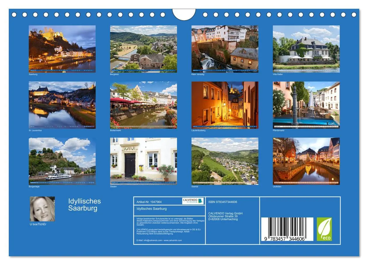 Bild: 9783457344606 | Idyllisches Saarburg (Wandkalender 2026 DIN A4 quer), CALVENDO...