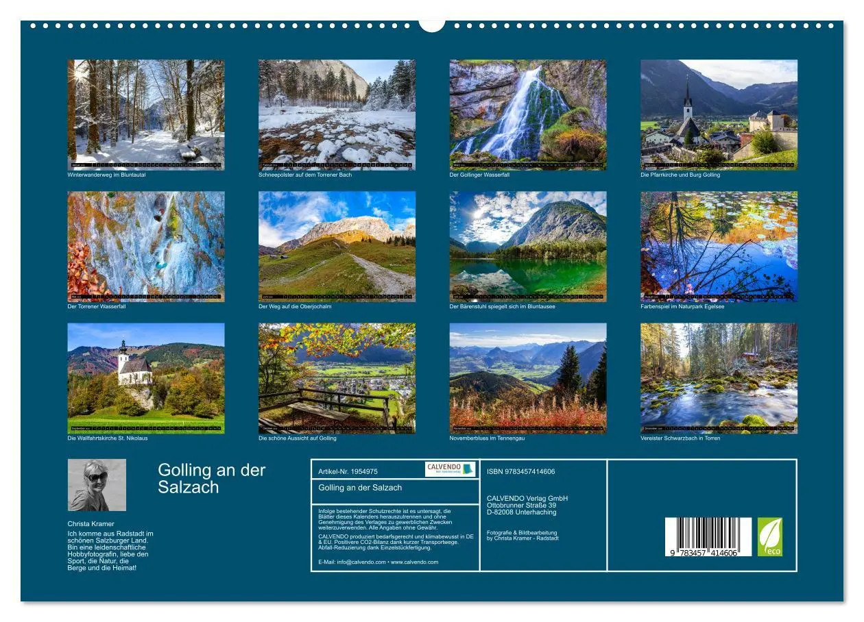 Bild: 9783457414606 | Golling an der Salzach (hochwertiger Premium Wandkalender 2026 DIN...