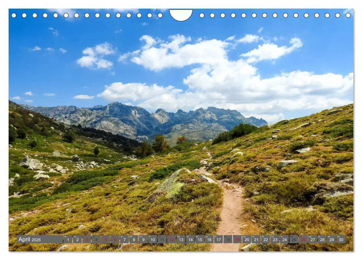 Bild: 9783457894606 | Korsika - Weitwanderweg GR 20 (Wandkalender 2026 DIN A4 quer),...