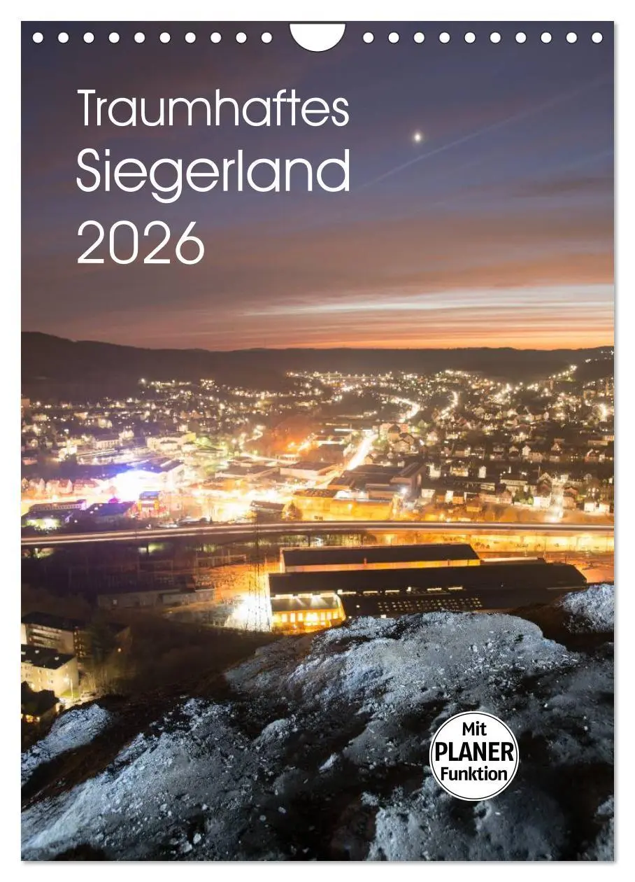 Cover: 9783516434606 | Traumhaftes Siegerland 2026 (Wandkalender 2026 DIN A4 hoch),...