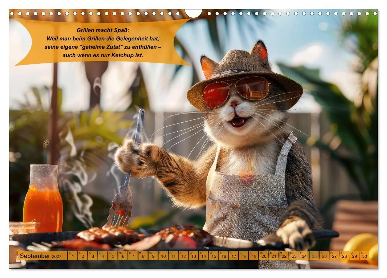 Bild: 9783569074606 | Tierisch lustige Grillmeister (Wandkalender 2027 DIN A3 quer),...