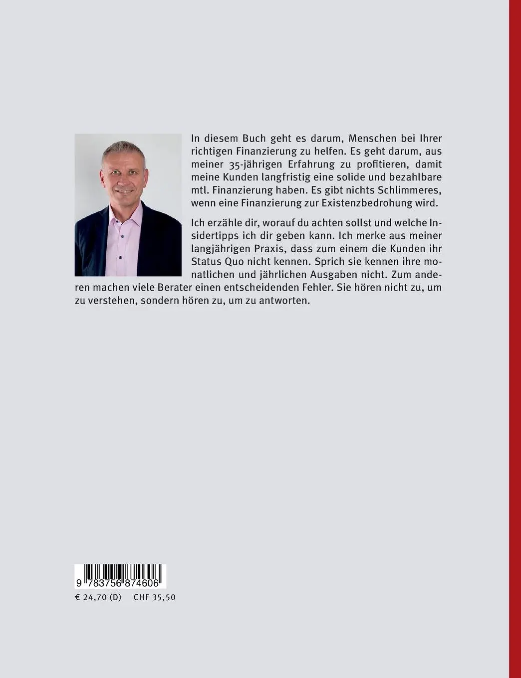 Rückseite: 9783756874606 | Die 7 Erfolgsschlüssel deiner Baufinanzierung | Oliver Scholl | Buch