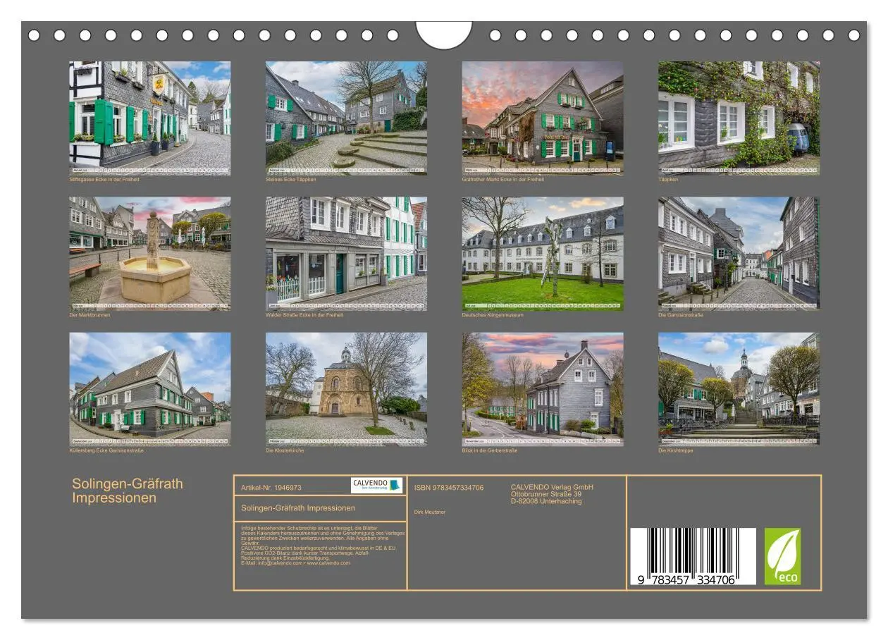 Bild: 9783457334706 | Solingen-Gräfrath Impressionen (Wandkalender 2026 DIN A4 quer),...