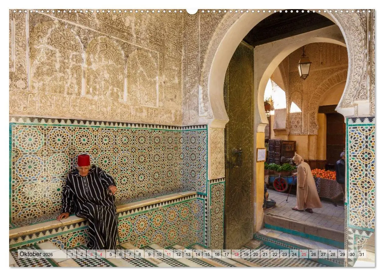 Bild: 9783457954706 | Marokko: Marrakesch, Atlas, Sahara, Fès (Wandkalender 2026 DIN A2...