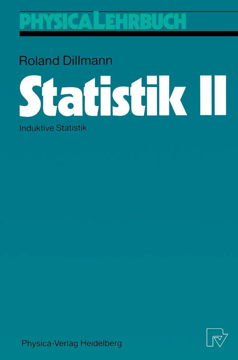 Cover: 9783790804706 | Statistik II | Induktive Statistik | Roland Dillmann | Taschenbuch