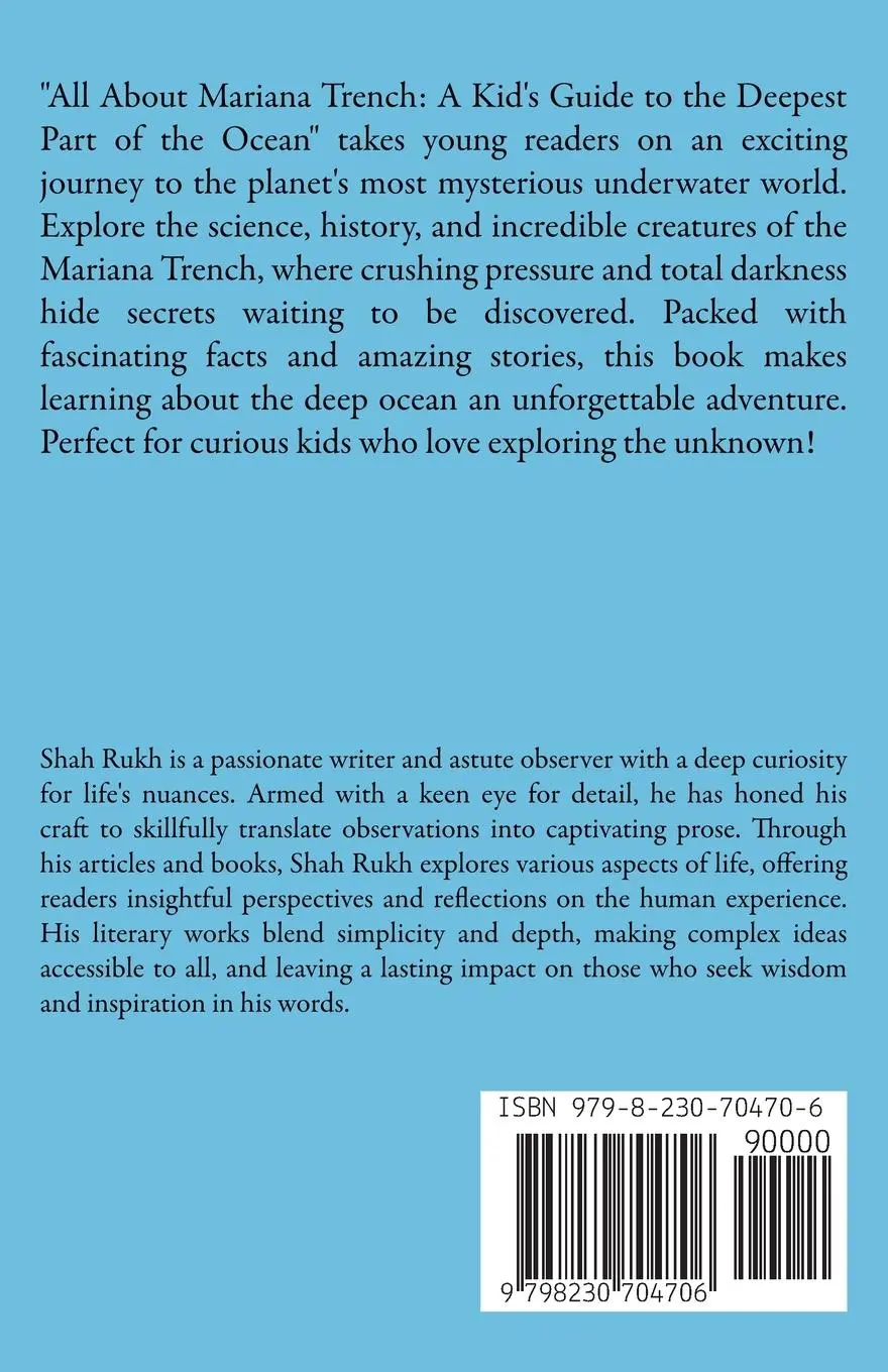 Rückseite: 9798230704706 | All About Mariana Trench | Shah Rukh | Taschenbuch | Englisch | 2024