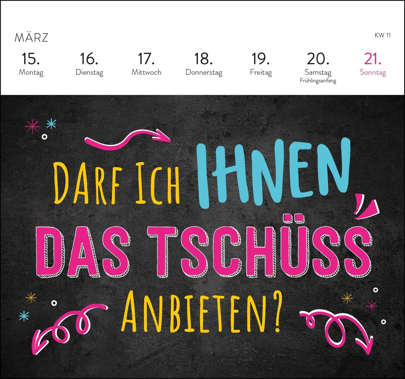 Bild: 4036442014806 | Postkartenkalender 2027: Falls mich jemand sucht: Ich bin im Eimer