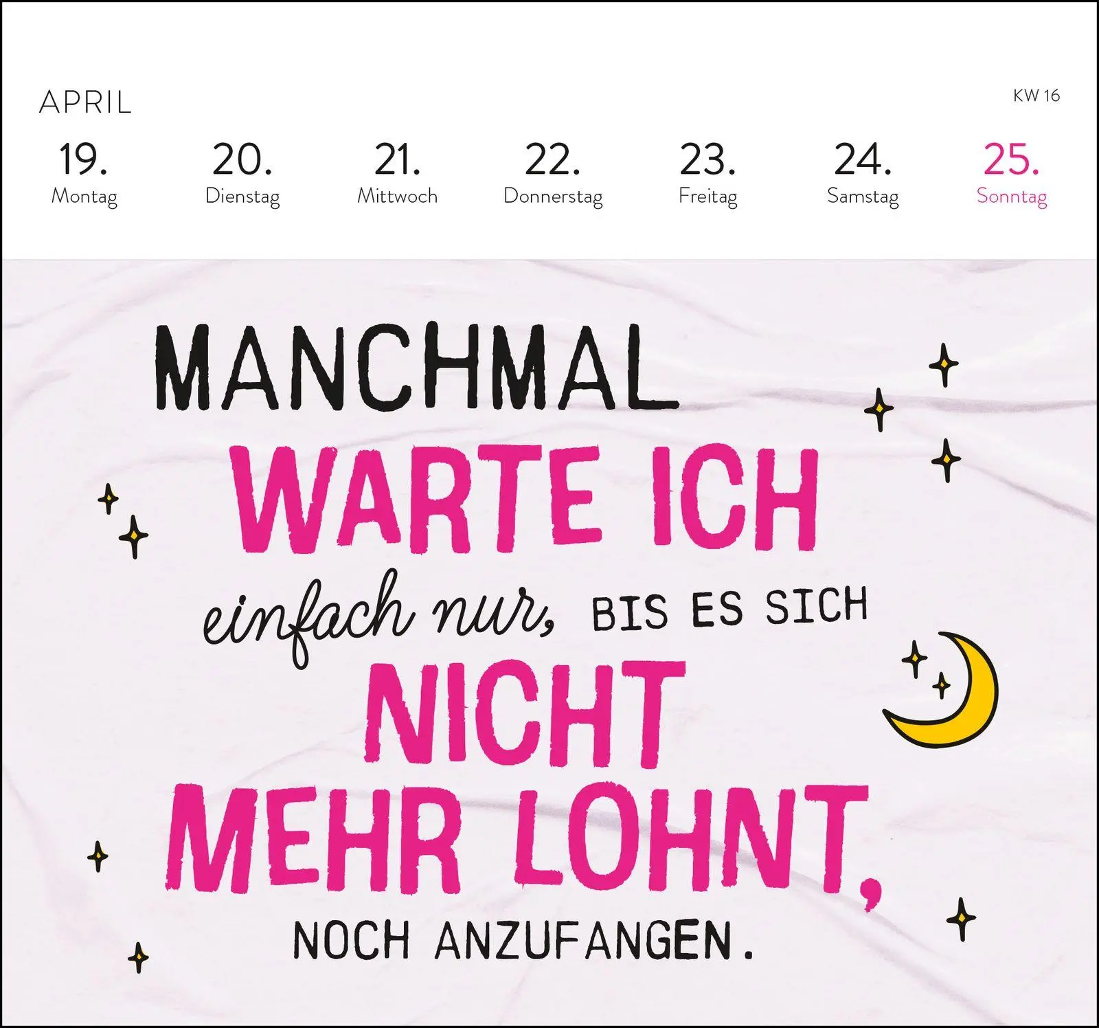 Bild: 4036442014806 | Postkartenkalender 2027: Falls mich jemand sucht: Ich bin im Eimer