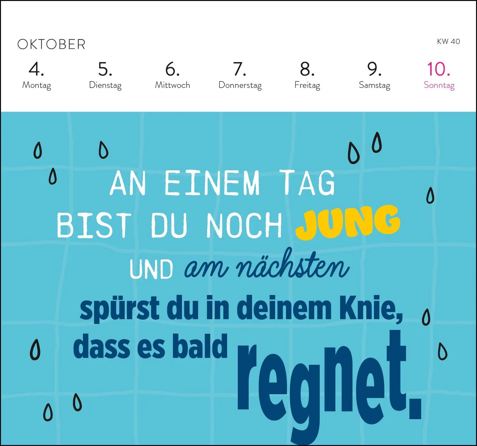 Bild: 4036442014806 | Postkartenkalender 2027: Falls mich jemand sucht: Ich bin im Eimer