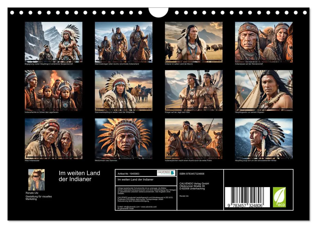 Bild: 9783457324806 | Im weiten Land der Indianer (Wandkalender 2026 DIN A4 quer),...