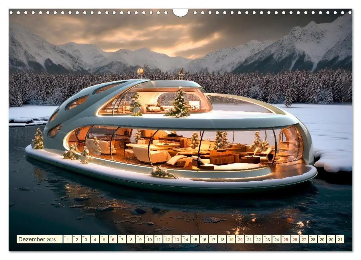 Bild: 9783457494806 | Hausboote Wohn Fantasien (Wandkalender 2026 DIN A3 quer), CALVENDO...