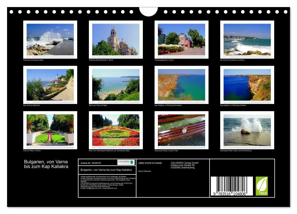 Bild: 9783516104806 | Bulgarien, von Varna bis zum Kap Kaliakra (Wandkalender 2026 DIN A4...