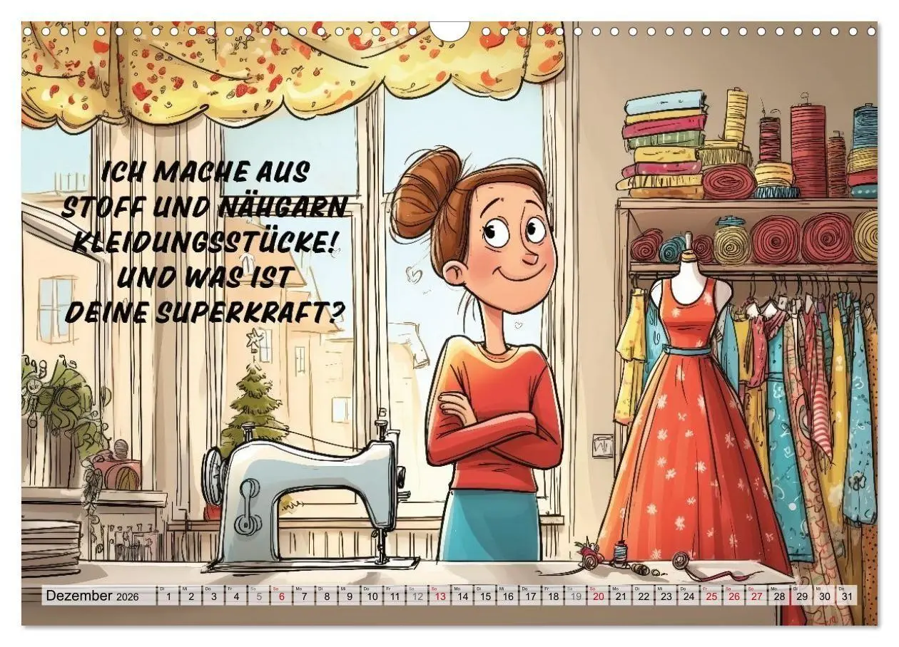 Bild: 9783516654806 | Fröhlich eingefädelt (Wandkalender 2026 DIN A3 quer), CALVENDO...