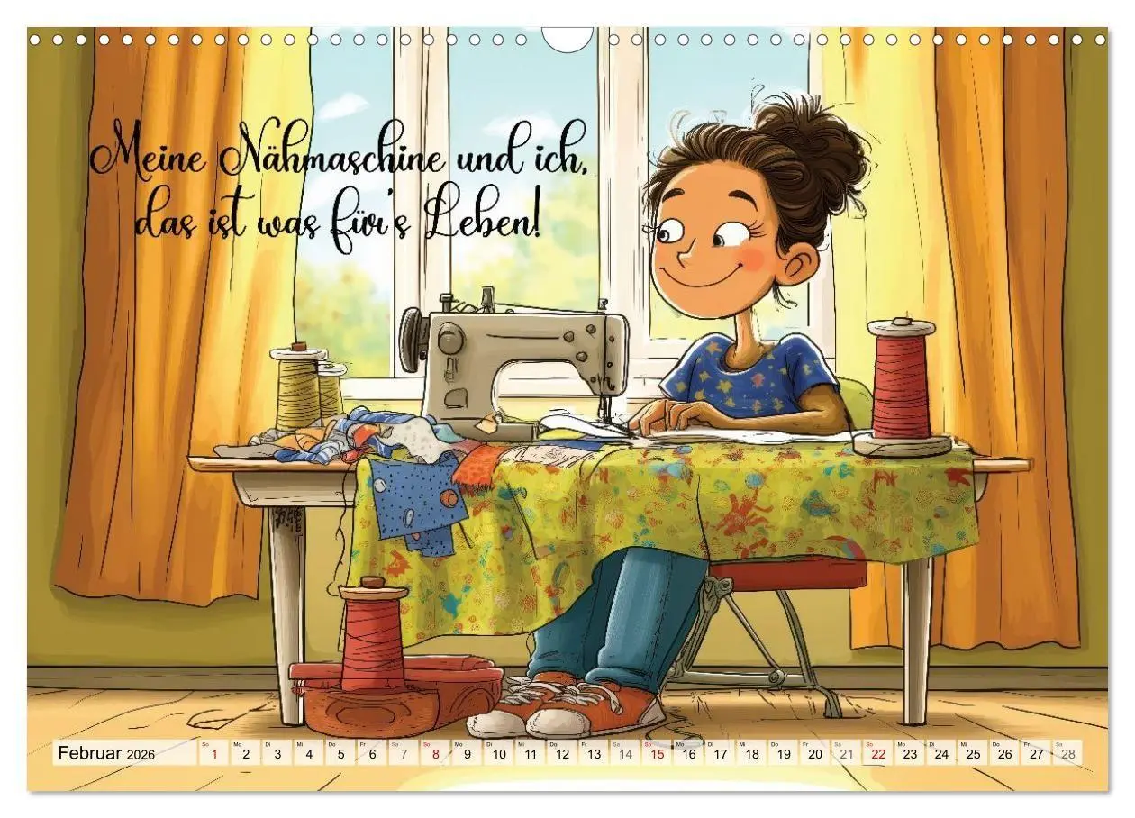 Bild: 9783516654806 | Fröhlich eingefädelt (Wandkalender 2026 DIN A3 quer), CALVENDO...