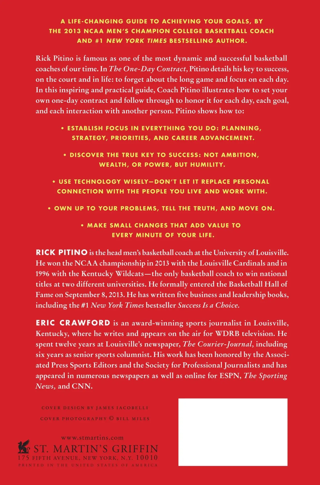 Rückseite: 9781250054906 | THE ONE DAY CONTRACT | Rick Pitino | Taschenbuch | Englisch | 2014
