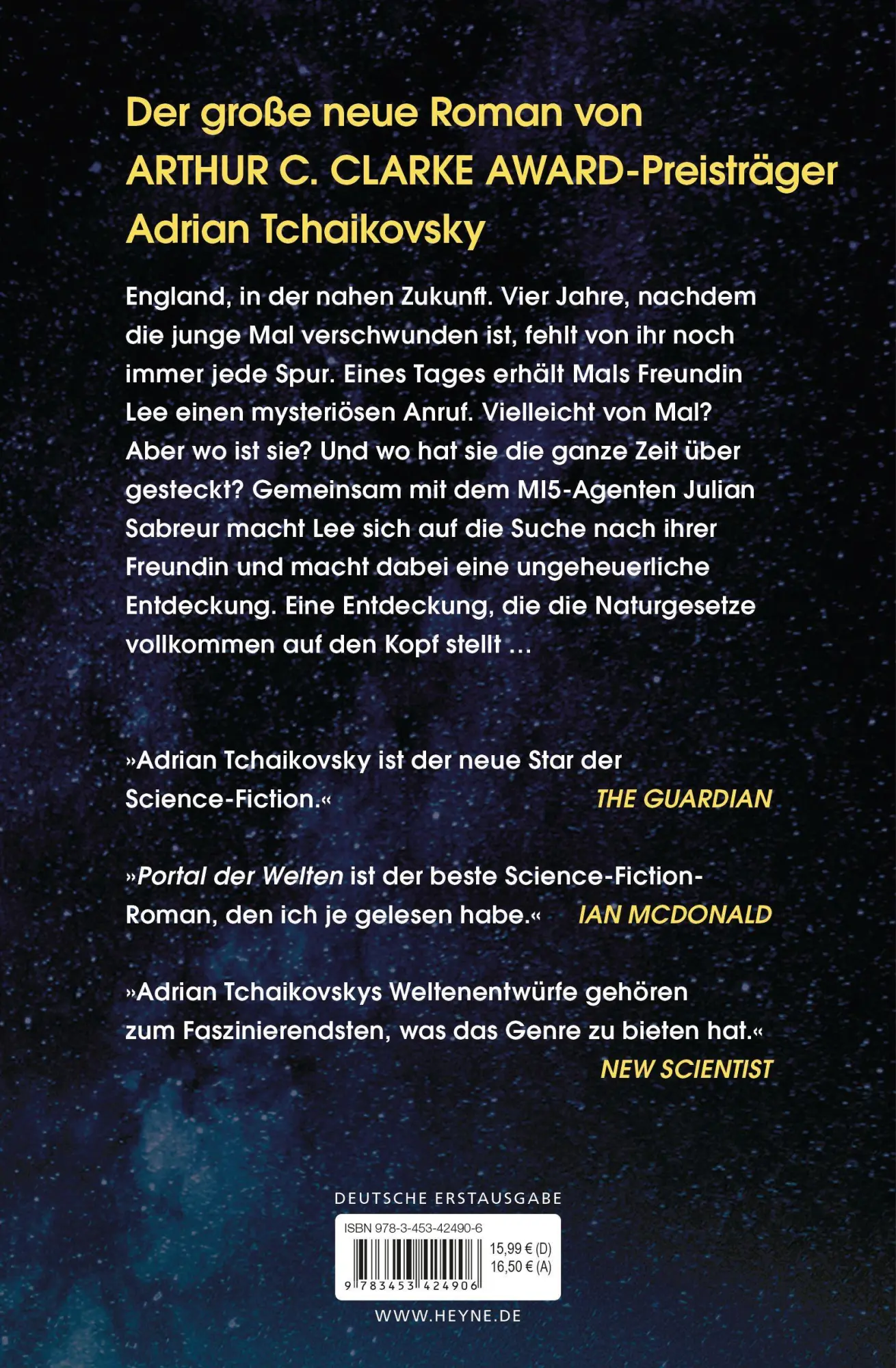 Bild: 9783453424906 | Portal der Welten | Roman | Adrian Tchaikovsky | Taschenbuch | 640 S.