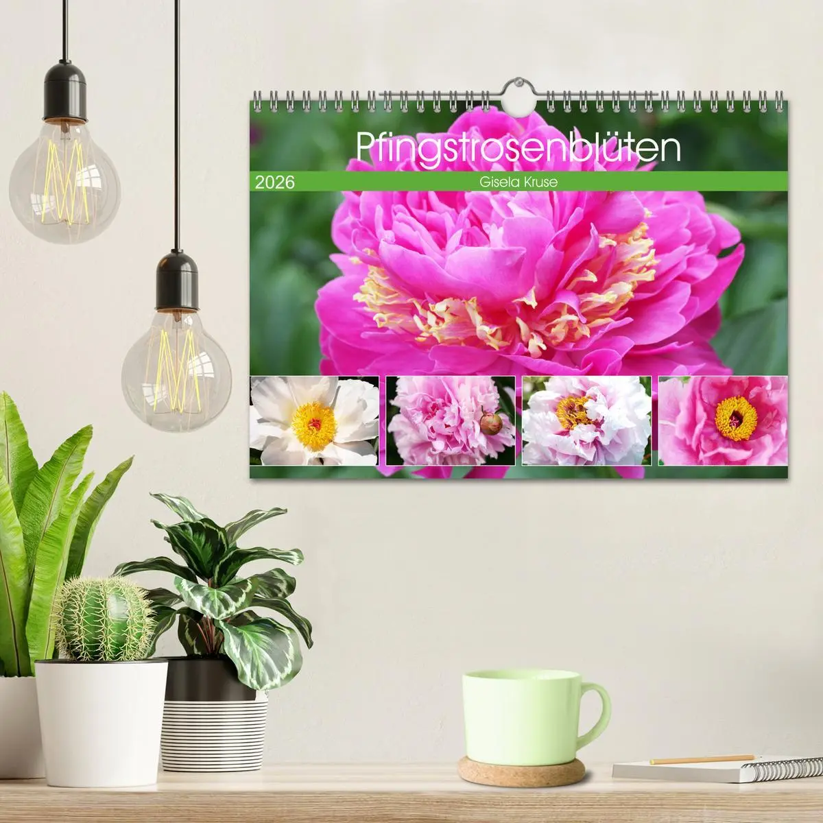 Bild: 9783457794906 | Pfingstrosenblüten (Wandkalender 2026 DIN A4 quer), CALVENDO...