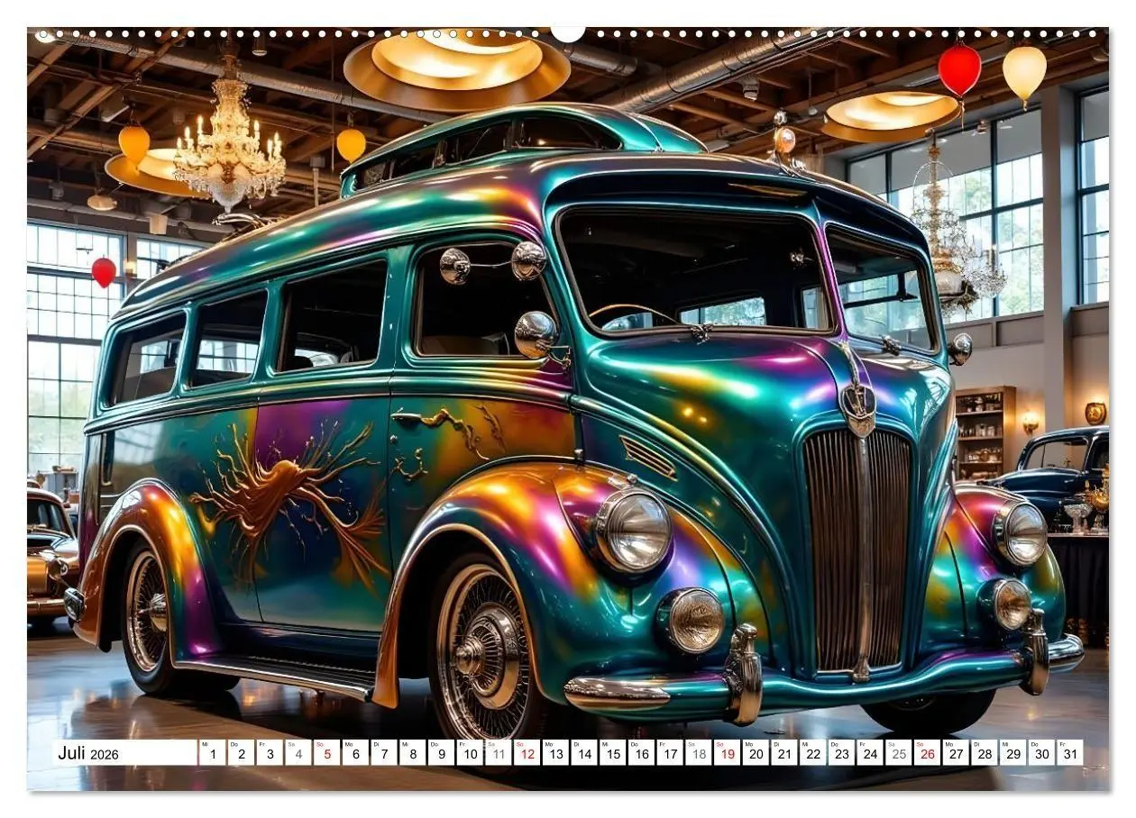 Bild: 9783516714906 | Farbenfrohe Lackvisionen (Wandkalender 2026 DIN A2 quer), CALVENDO...