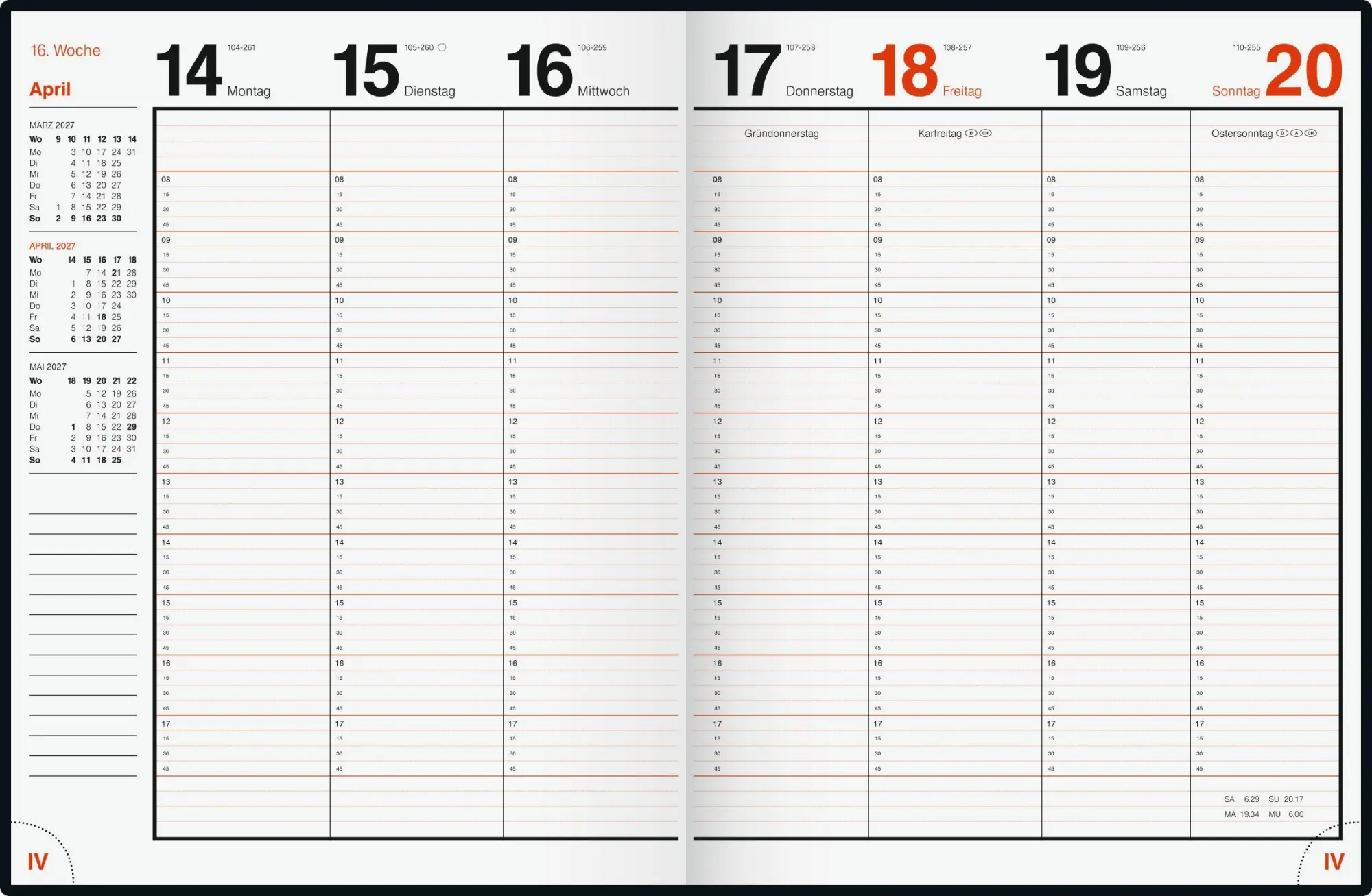 Bild: 4003273795006 | rido/idé 7027042907 Buchkalender Mod. magnum 2027 183×240 mm,...