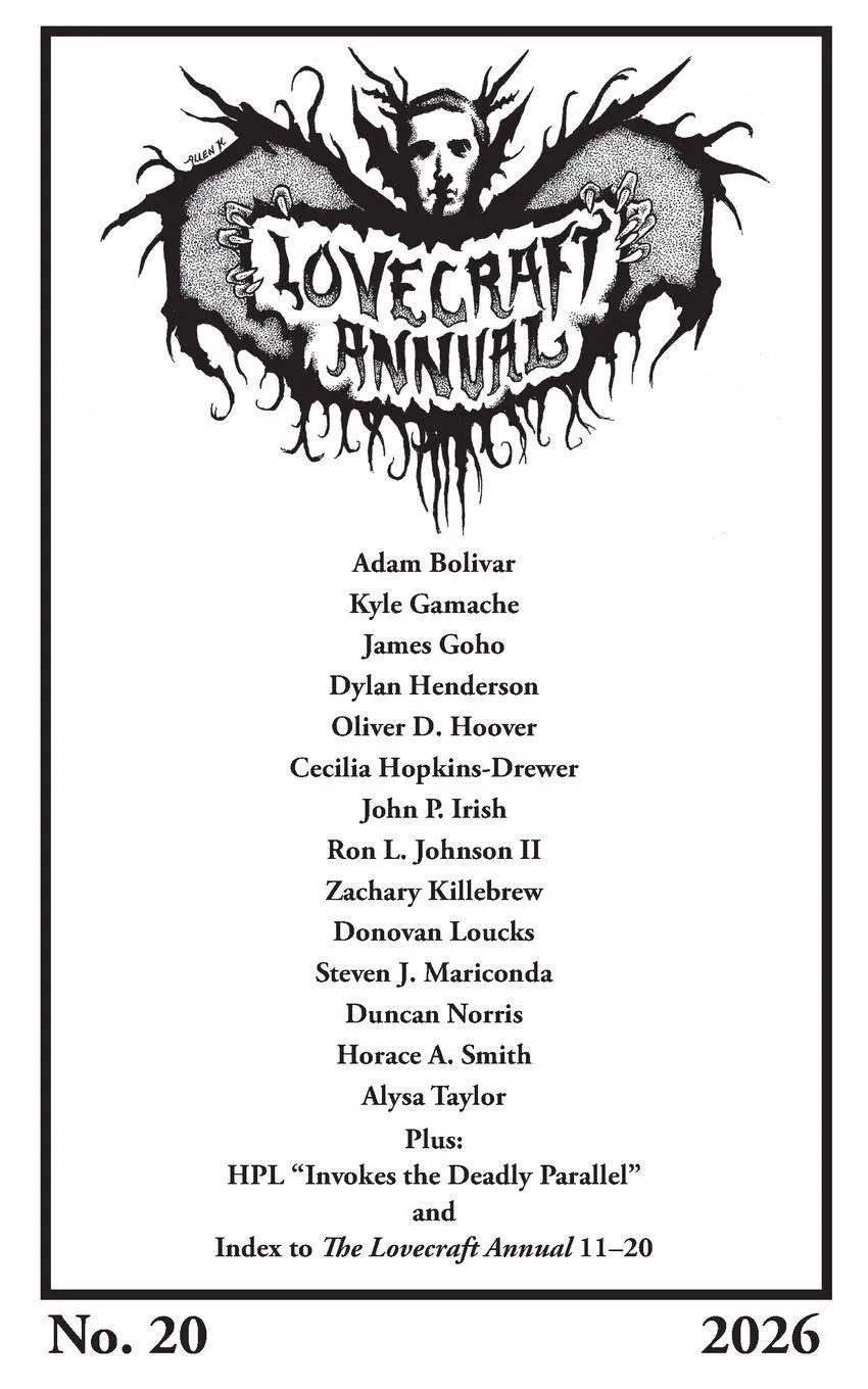 Cover: 9781614985006 | Lovecraft Annual No. 20 (2026) | S. T. Joshi | Taschenbuch | Englisch