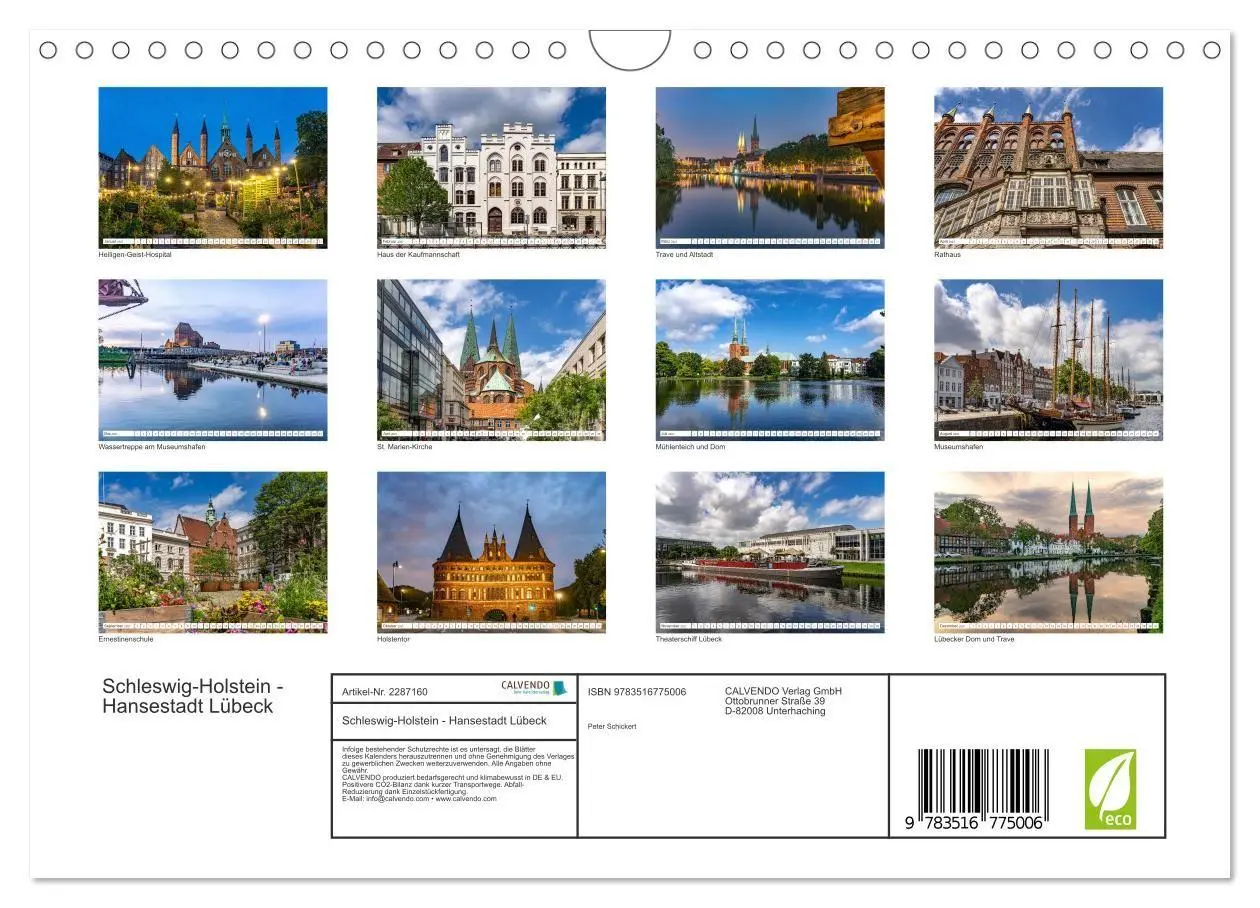 Bild: 9783516775006 | Schleswig-Holstein - Hansestadt Lübeck (Wandkalender 2027 DIN A4...