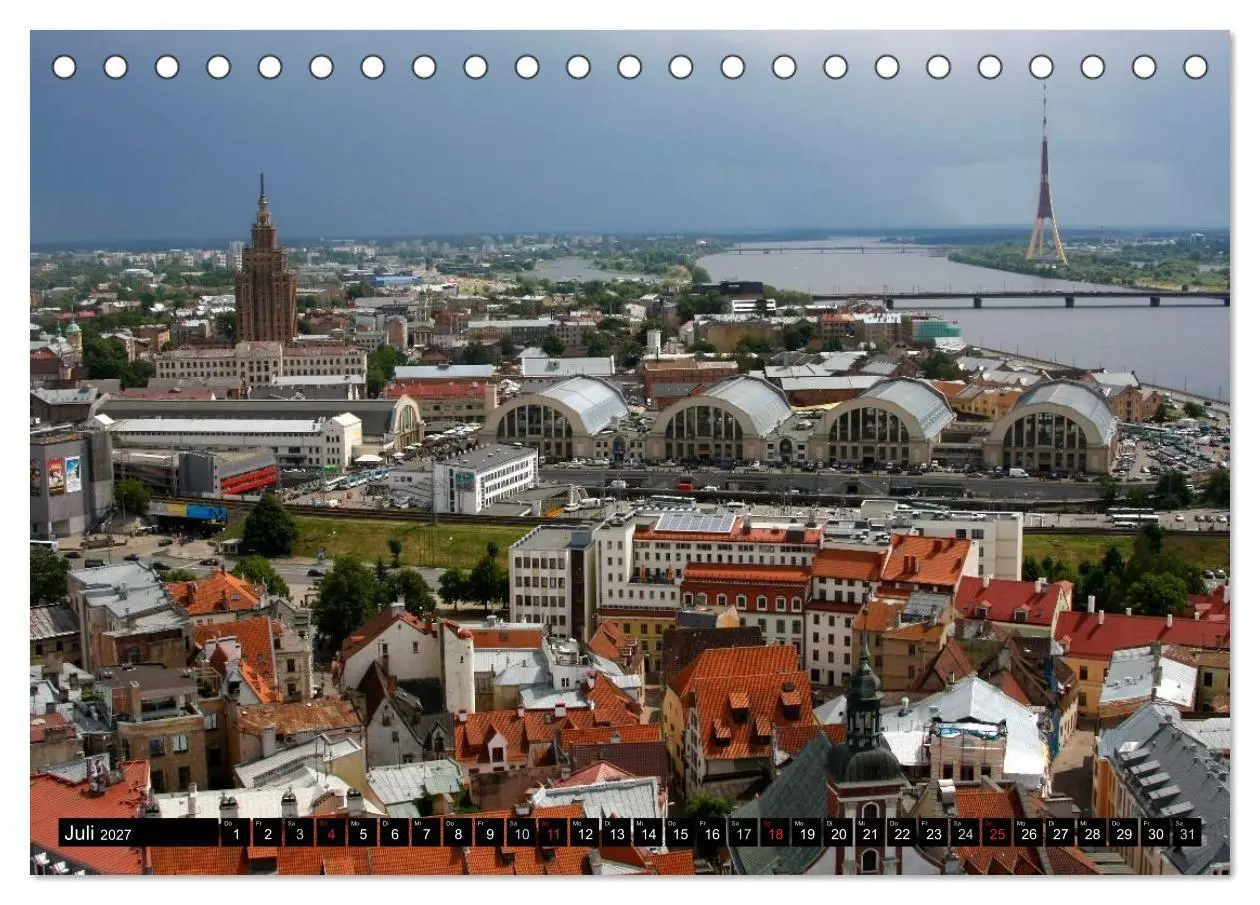 Bild: 9783594135006 | Riga + Jurmala (Tischkalender 2027 DIN A5 quer), CALVENDO...