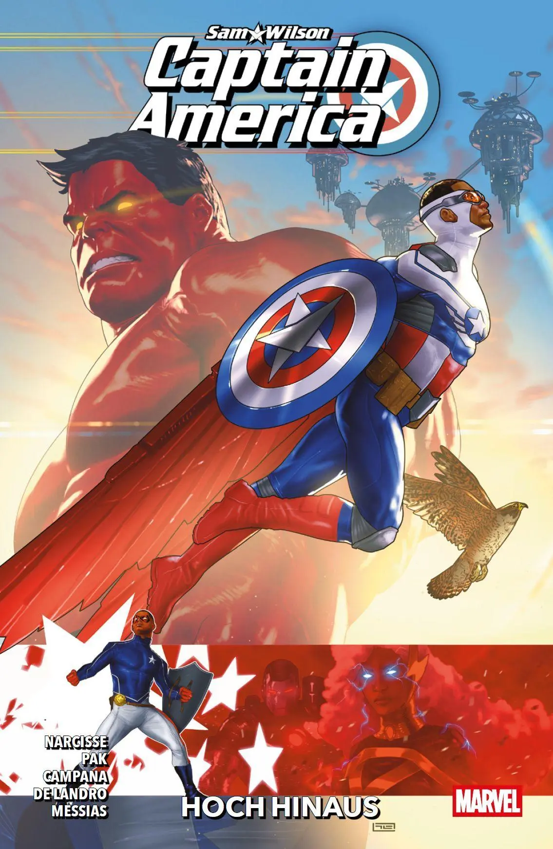 Cover: 9783741645006 | Sam Wilson: Captain America - Hoch hinaus | Greg Pak (u. a.) | Buch