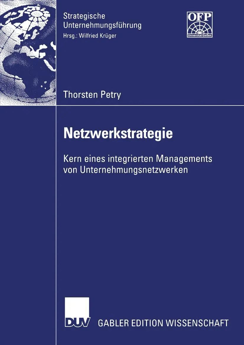 Cover: 9783835005006 | Netzwerkstrategie | Thorsten Petry | Taschenbuch | xxi | Deutsch