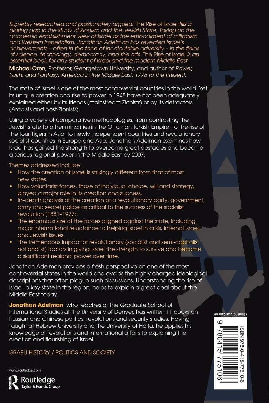 Rückseite: 9780415775106 | The Rise of Israel | A History of a Revolutionary State | Adelman