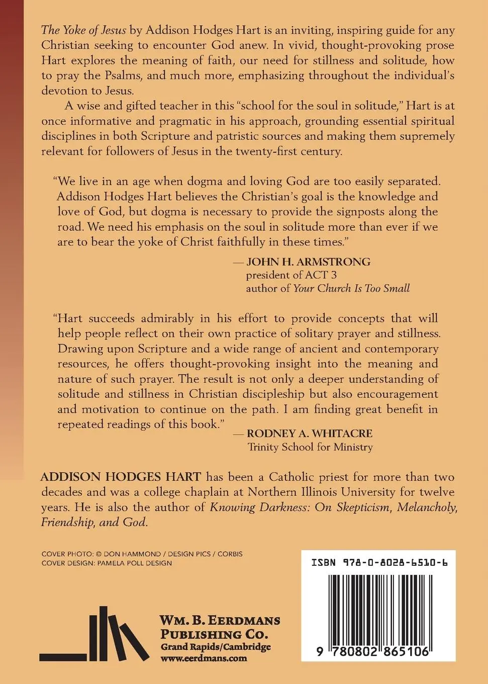 Rückseite: 9780802865106 | The Yoke of Jesus | A School for the Soul in Solitude | Hart | Buch