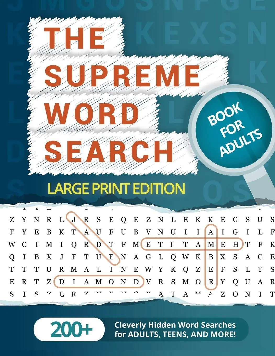 Cover: 9781951025106 | The Supreme Word Search Book for Adults - Large Print Edition | Group