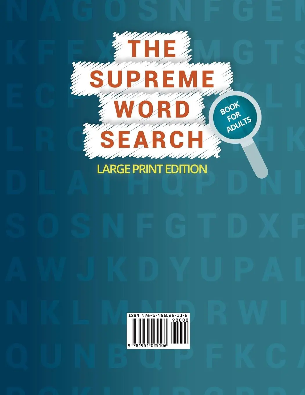 Rückseite: 9781951025106 | The Supreme Word Search Book for Adults - Large Print Edition | Group