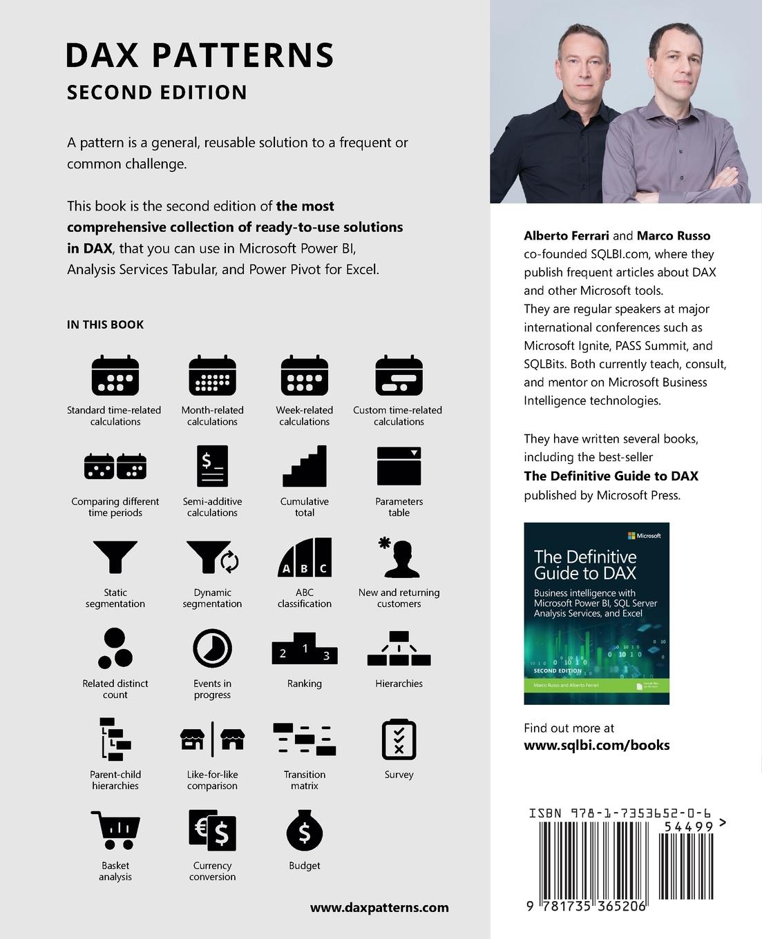 Rückseite: 9781735365206 | DAX Patterns | Second Edition | Marco Russo (u. a.) | Taschenbuch