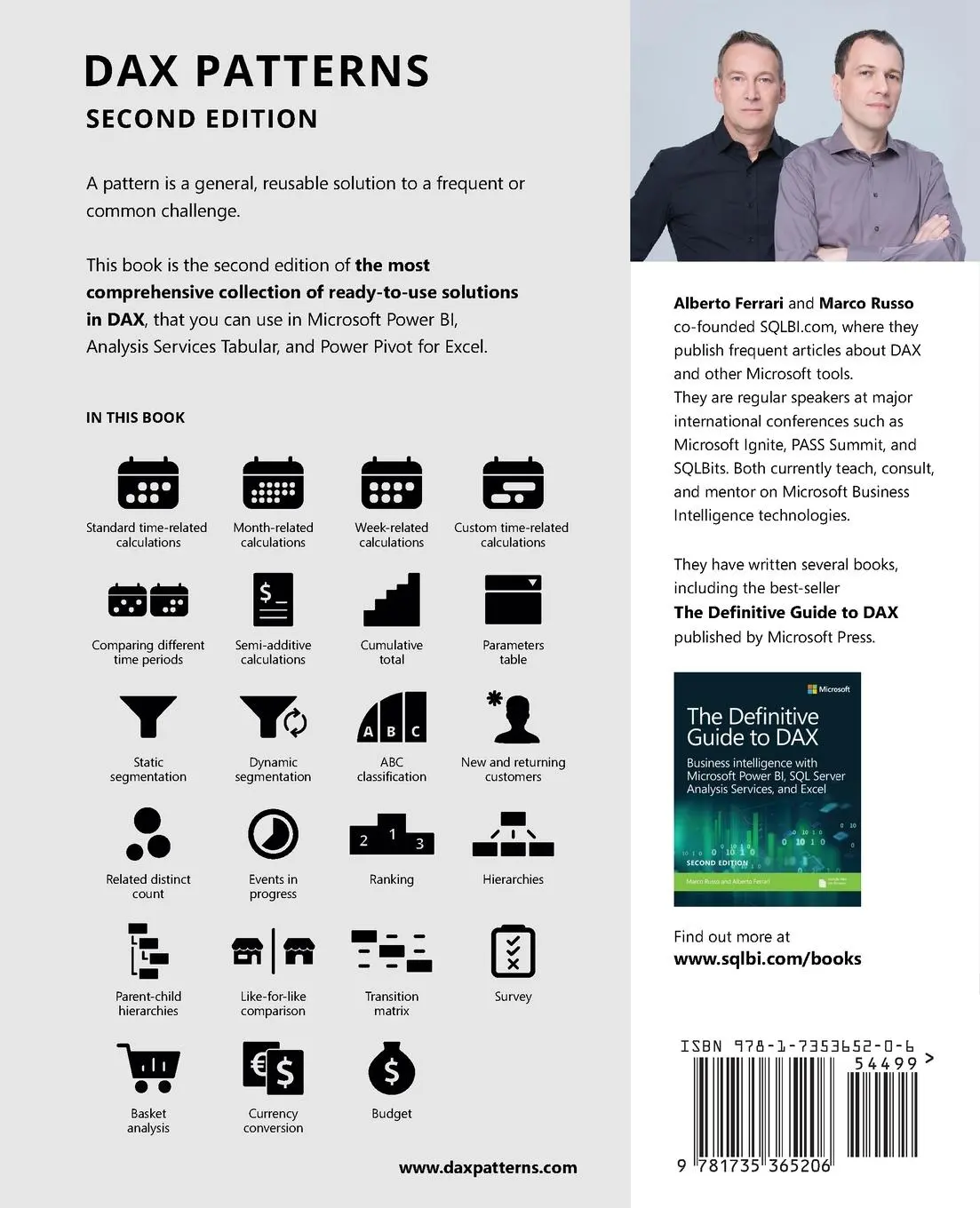Rückseite: 9781735365206 | DAX Patterns | Second Edition | Marco Russo (u. a.) | Taschenbuch