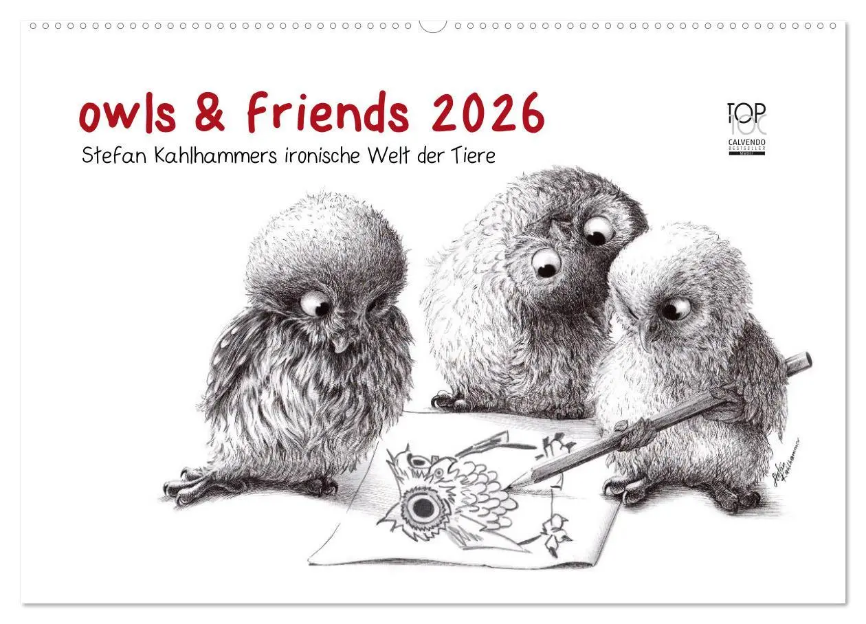 Cover: 9783516205206 | owls &amp; friends 2026 (Wandkalender 2026 DIN A2 quer), CALVENDO...