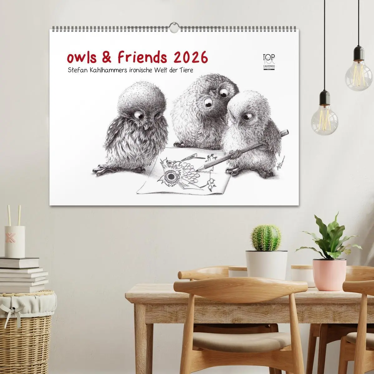 Bild: 9783516205206 | owls &amp; friends 2026 (Wandkalender 2026 DIN A2 quer), CALVENDO...