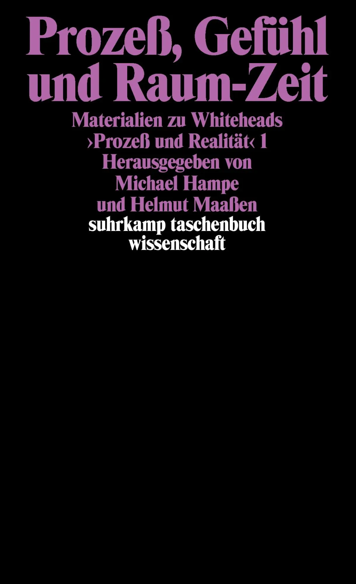 Cover: 9783518285206 | Materialien zu Whiteheads 'Prozeß und Realität' | Maaßen (u. a.)