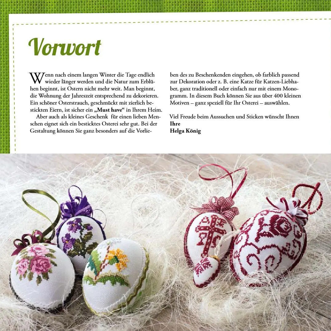 Bild: 9783702015206 | Ostereier schön bestickt | 450 Kreuzstichmotive | Helga König | Buch