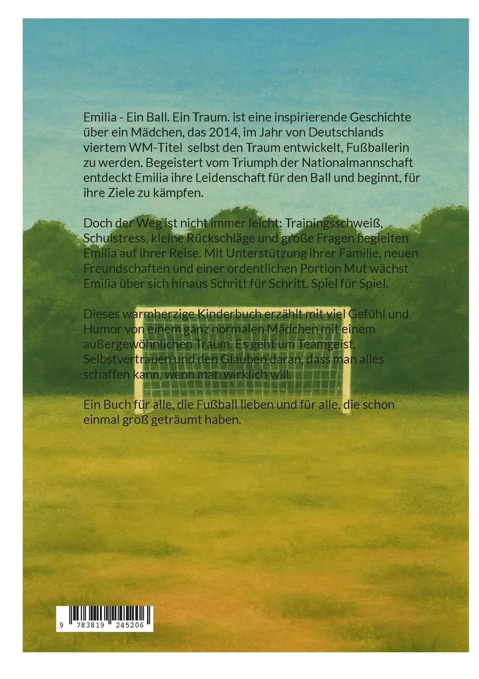 Rückseite: 9783819245206 | Emilia - Ein Ball. Ein Traum | Stefan Nawrotzki | Taschenbuch | 74 S.