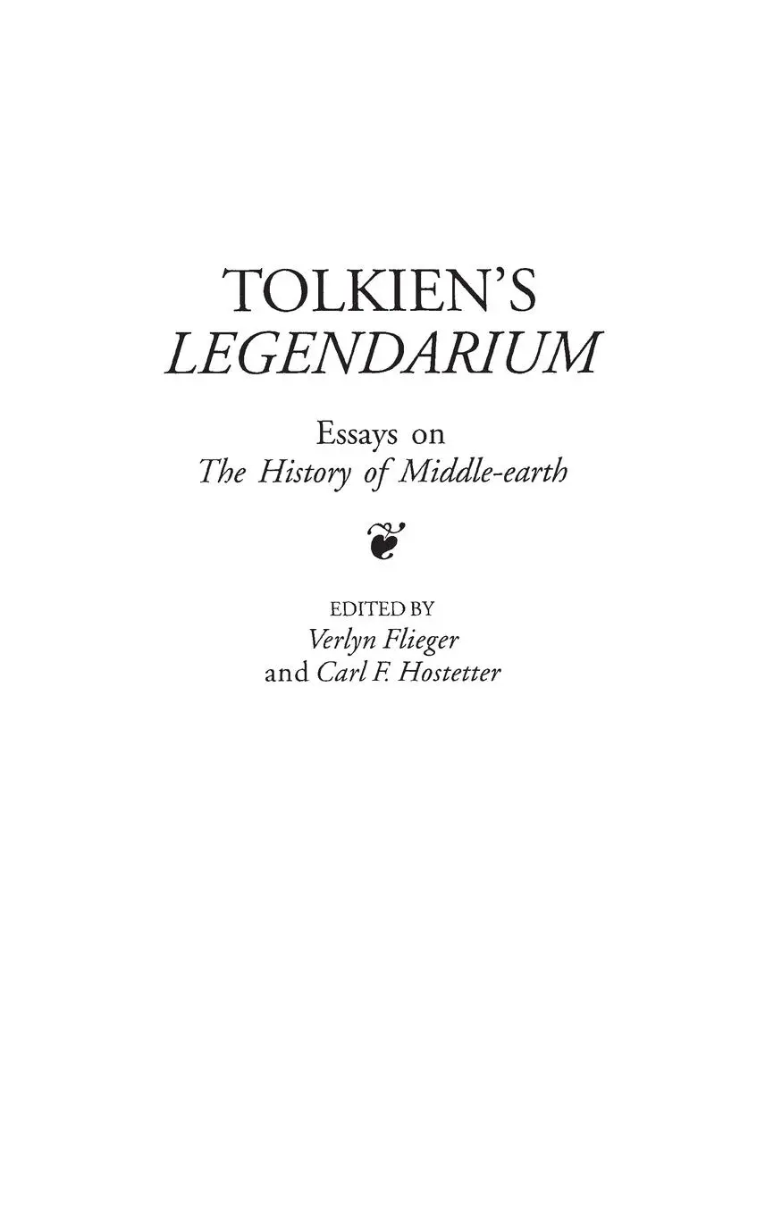 Cover: 9780313305306 | Tolkien's Legendarium | Essays on The History of Middle-earth | Buch