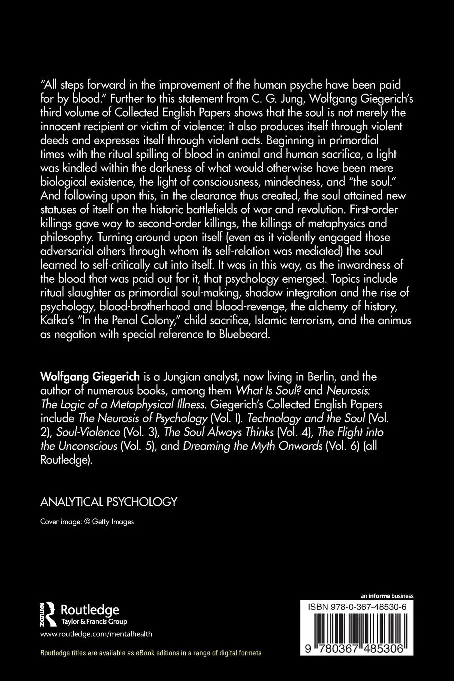 Rückseite: 9780367485306 | Soul-Violence | Volume 3 | Wolfgang Giegerich | Taschenbuch | Englisch