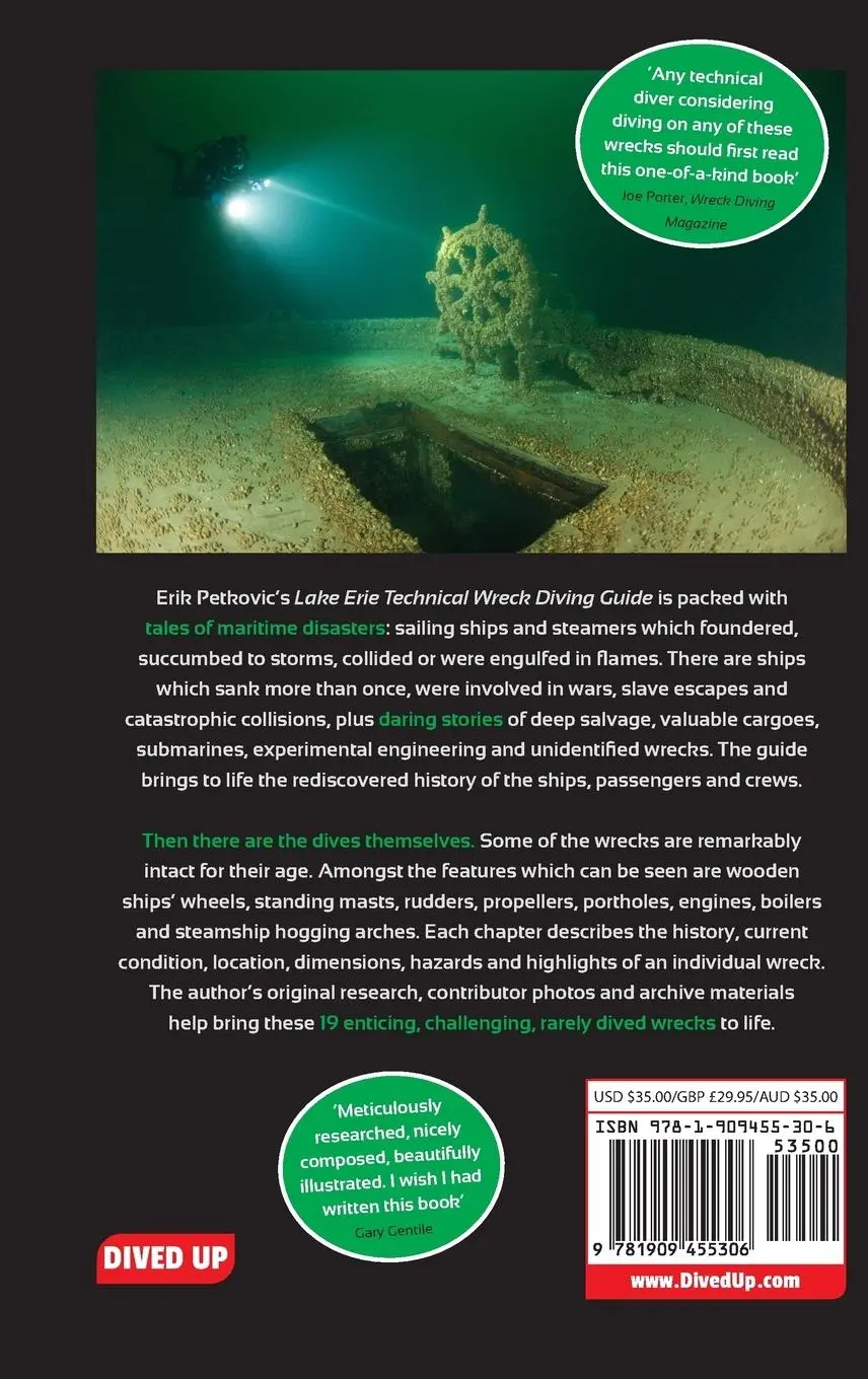 Rückseite: 9781909455306 | Lake Erie Technical Wreck Diving Guide | Erik A Petkovic | Buch | 2019