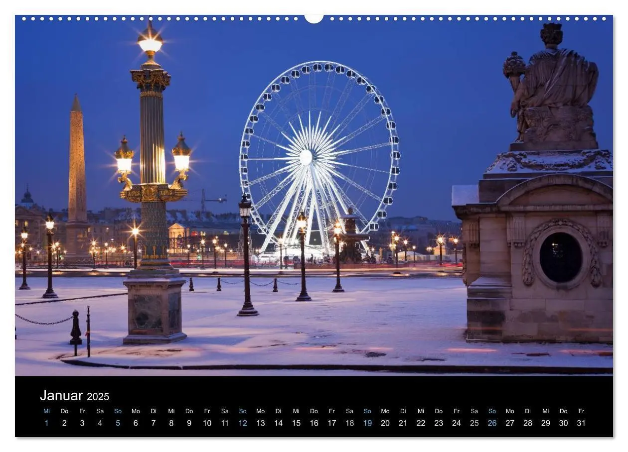 Bild: 9783435565306 | Paris bei Nacht 2025 (Wandkalender 2025 DIN A2 quer), CALVENDO...