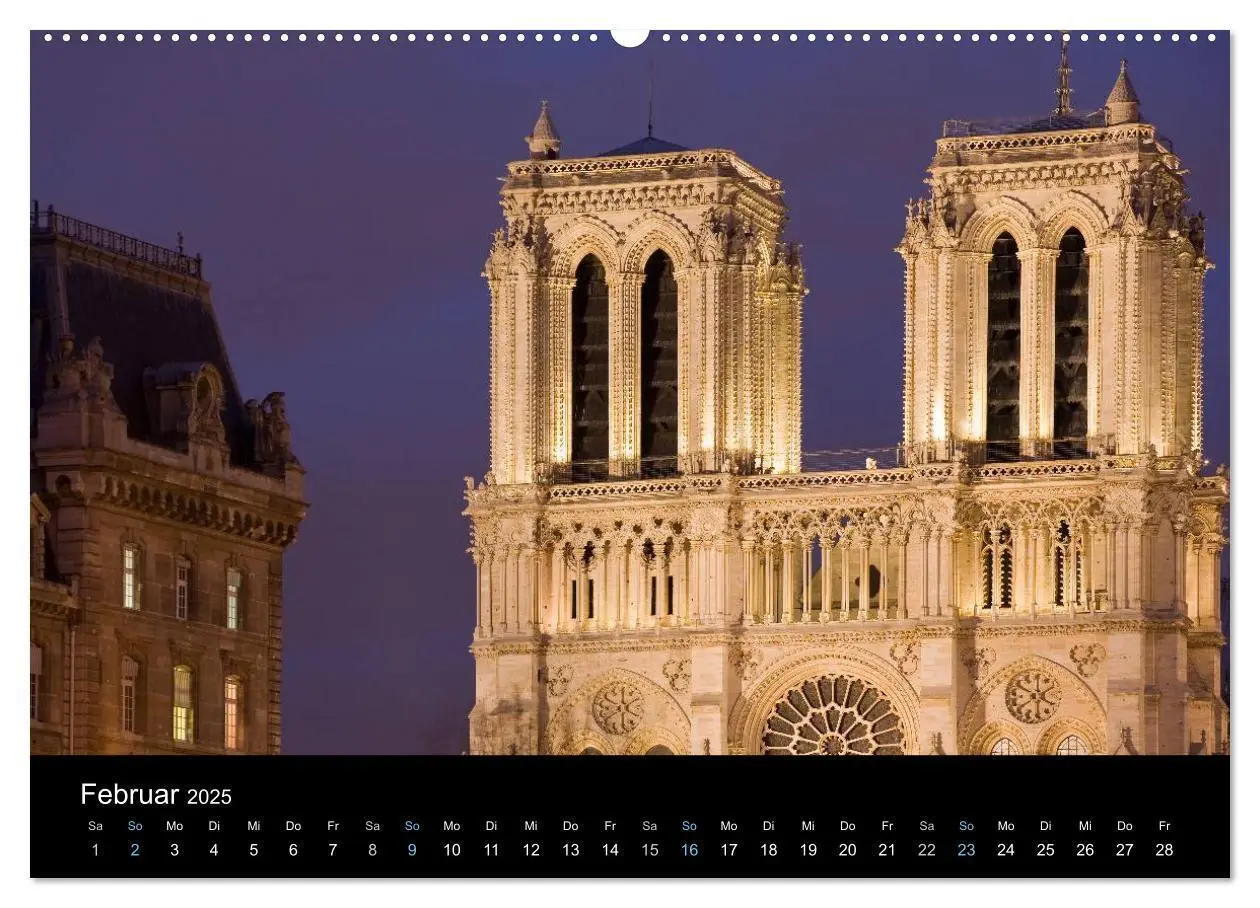 Bild: 9783435565306 | Paris bei Nacht 2025 (Wandkalender 2025 DIN A2 quer), CALVENDO...