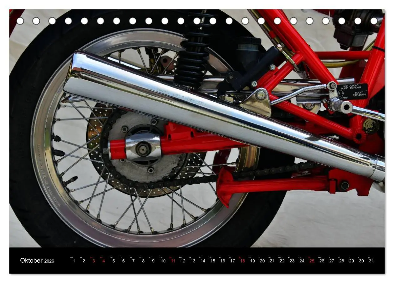 Bild: 9783516125306 | Ducati 900SS Königswelle (Tischkalender 2026 DIN A5 quer), CALVENDO...