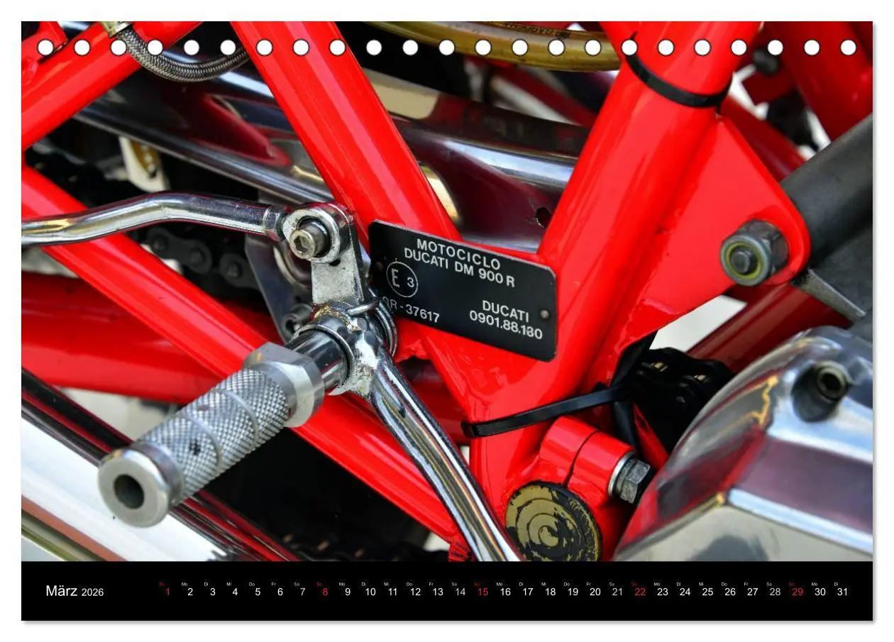 Bild: 9783516125306 | Ducati 900SS Königswelle (Tischkalender 2026 DIN A5 quer), CALVENDO...