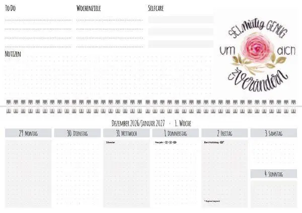 Bild: 9783819305306 | Tischquerkalender Selfcare 2027 | Korsch Verlag | Kalender | 128 S.