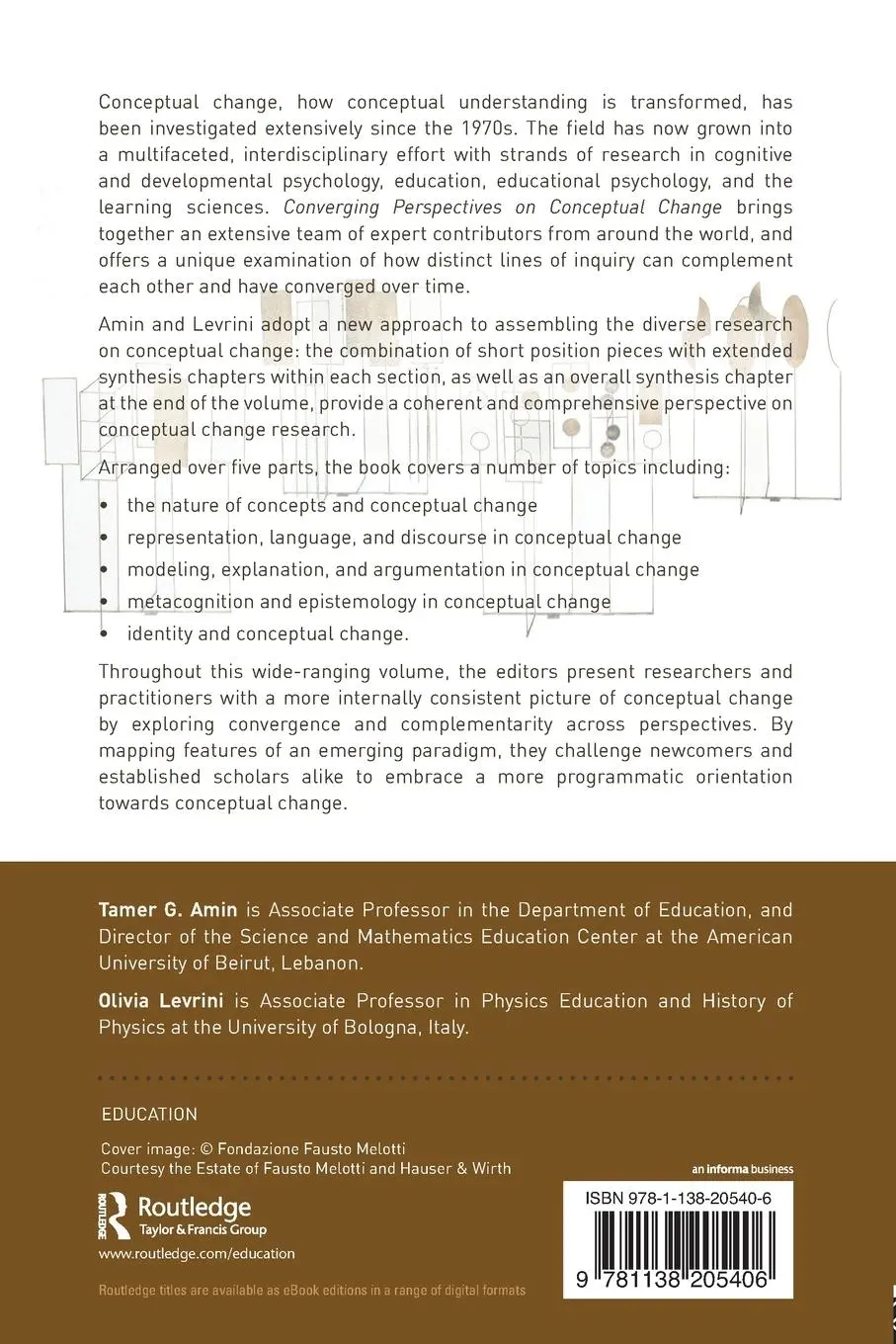 Rückseite: 9781138205406 | Converging Perspectives on Conceptual Change | Tamer G. Amin (u. a.)