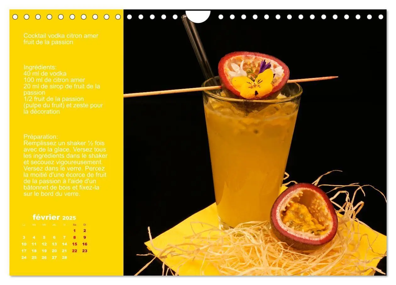 Bild: 9781325935406 | Cocktails de vodka Fascination (Calendrier mural 2025 DIN A4...